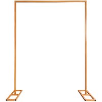 Neel Blue Rectangle Arch Stand Metal Arch Backdrop Stand with Base Party Decoration Garden Arbors - 1.5m x 2m in Gold