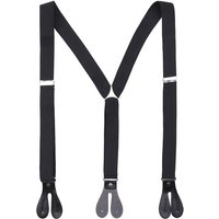 Y Shape Elasticated Suspenders Button Hole Braces 25mm Wide