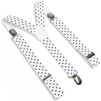 Y Back Braces Elasticated Suspenders 3 Metal Clips 25mm Wide