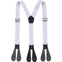 Neel Blue Kids Suspender with Button Hole, Y Shape Braces in White