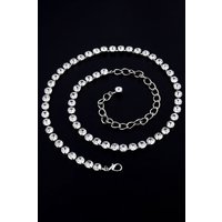 Waist Chain Belt 1 Row Silver