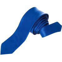 Satin Polyester Slim Neck Tie Royal