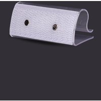 Neel Blue 12pcs Plastic Tablecloth Clips with Hook & Loop Strips, 6.5cm x 2.5cm x 2.5cm in Clear | Size: 6.5 cm x 2.5 cm x 2.5 cm