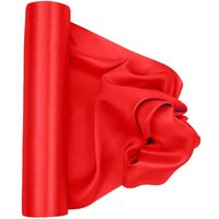Neel Blue 20cm x 29cm Solid Satin Roll Large Fabric for Chair Sash Wedding Bouquet Décor Drapery in Red | Size: 20 cm x 29 cm