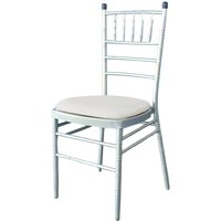 Neel Blue High Back Spandex Dining Chair Pad Covers Removable & Washable Slipcovers in Ivory