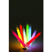 Neel Blue 6 Inch Glow Sticks Lanyard Premium Ultra Bright Glow in the Dark Rod - 6pcs