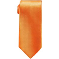 Satin Polyester Slim Neck Tie Orange