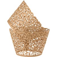 Neel Blue Cupcake Wrappers, Paper Muffin Holder, 25pcs in Ivory