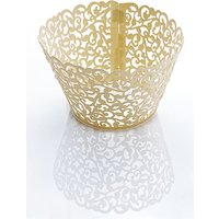 Neel Blue Cupcake Wrappers, Paper Muffin Holder, 25pcs in Beige