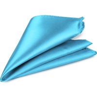 Pocket Square Square Satin Handkerchief Aqua