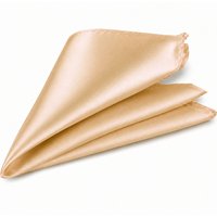 Pocket Square Square Satin Handkerchief Cream