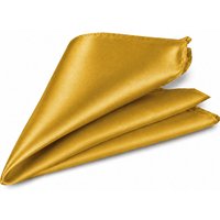 Pocket Square Square Satin Handkerchief Gold