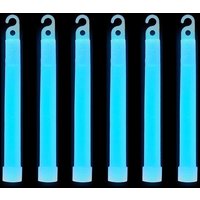 Neel Blue 6 Inch Glow Sticks Lanyard Premium Ultra Bright Glow in the Dark Rod - 25pcs in Aqua