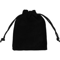 Neel Blue 50pcs Velvet Bags with Drawstring, 7cm x 9cm in Black | Size: 7 cm x 9 cm