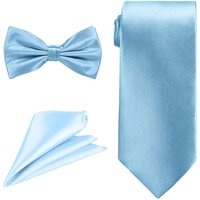 Bow Tie Necktie & Pocket Square Tie Set Casual & Formal Wear Mid