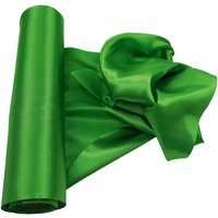 Neel Blue 20cm x 29cm Solid Satin Roll Large Fabric for Chair Sash Wedding Bouquet Dรฉcor Drapery in Light Green | Size: 20 cm x 29 cm