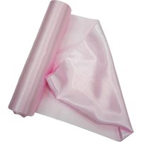 Neel Blue 20cm x 29cm Solid Satin Roll Large Fabric for Chair Sash Wedding Bouquet Décor Drapery in Baby Pink | Size: 20 cm x 29 cm
