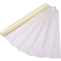 Neel Blue Organza Roll Sheer Fabric for Party Favours Supplies- 70cm x 15m in Ivory