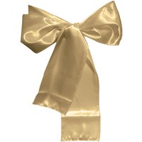 Neel Blue Set of 25 Satin Chair Sashes for Weddings Birthday Party Decoration, 7" x 108" in Gold