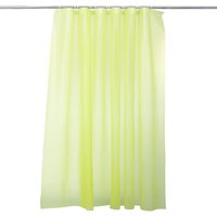 Neel Blue Shower Curtain With 12 Hooks, Mould & Mildew Resistant, Washable PEVA - 180x180cm in Green | Size: 180 cm width x 180 cm drop