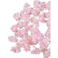 Neel Blue Artificial Silk Cherry Blossom Haning Vine - 144 Head - Baby Pink - 180cm long