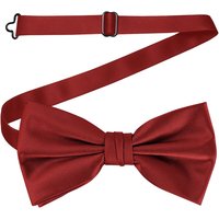Neel Blue Men's Stylish Bow Ties Colourful Plain Solid Satin Polyester Adjustable Pre-Ties in Burgundy