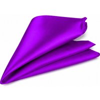 Pocket Square Square Satin Handkerchief Purple