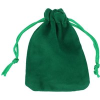 Neel Blue 50pcs Velvet Bags with Drawstring, 7cm x 9cm in Green | Size: 7 cm x 9 cm