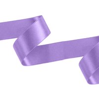 Neel Blue Double Sided Satin Polyester Ribbon Roll, 25mm x 10 Metres in Violet