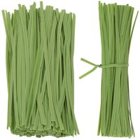 Neel Blue 200pcs Plastic Twist Ties, 6 Inch Soft Garden Plant Ties in Light Green