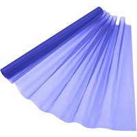 Neel Blue Organza Roll Sheer Fabric for Party Favours Supplies- 70cm x 15m in Blue