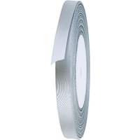 Neel Blue Double Sided Satin Polyester Ribbon Roll, 15mm x 25 Metres in Silver
