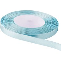 Neel Blue Double Sided Satin Polyester Ribbon Roll, 10mm x 25 Metres in Baby Blue