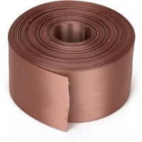 Neel Blue Double Sided Satin Polyester Ribbon Roll, 40mm x 25 Metres in Rose