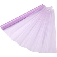 Neel Blue Organza Roll Sheer Fabric for Party Favours Supplies- 70cm x 15m in Pale Lilac