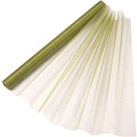 Neel Blue Organza Roll Sheer Fabric for Party Favours Supplies- 70cm x 15m in Pale Green