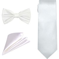 Bow Tie Necktie & Pocket Square Tie Set Casual & Formal Wear