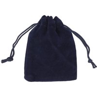 Neel Blue 10pcs Velvet Bags with Drawstring, 7cm x 9cm in Navy | Size: 7 cm x 9 cm