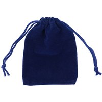Neel Blue 10pcs Velvet Bags with Drawstring, 7cm x 9cm in Royal | Size: 7 cm x 9 cm
