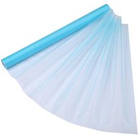 Neel Blue Organza Roll Sheer Fabric for Party Favours Supplies- 70cm x 15m in Bright Blue