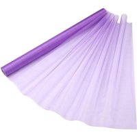 Neel Blue Organza Roll Sheer Fabric for Party Favours Supplies- 70cm x 15m in Lilac