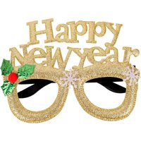 Neel Blue Happy New Year Party Props Eyewear Glasses in Gold