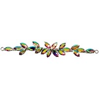 Neel Blue Women's Diamante Motif Rhinestone Patch, Crystal Appliques, 16 x 2.5cm | Size: 16 x 2.5 cm
