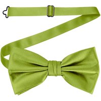Neel Blue Men's Stylish Bow Ties Colourful Plain Solid Satin Polyester Adjustable Pre-Ties in Jade