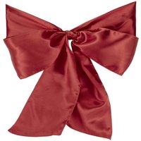 Neel Blue Satin Chair Sashes for Weddings Birthday Party Decoration, 7" x 108" in Burgundy