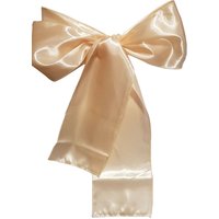 Neel Blue Satin Chair Sashes for Weddings Birthday Party Decoration, 7" x 108" in Beige