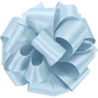 Neel Blue Double Sided Satin Polyester Ribbon Roll, 15mm x 25 Metres in Bright Blue