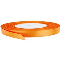 Neel Blue Double Sided Satin Polyester Ribbon Roll, 15mm x 25 Metres in Burnt Orange