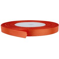 Neel Blue Double Sided Satin Polyester Ribbon Roll, 15mm x 10 Metres in Orange
