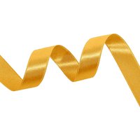 Neel Blue Double Sided Satin Polyester Ribbon Roll, 15mm x 10 Metres in Pale Orange